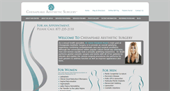 Desktop Screenshot of chesapeakeaestheticsurgery.com